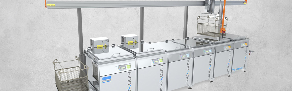 FinnSonic Tauch-Ultraschallreinigungsanlage für die industrielle Teilereinigung