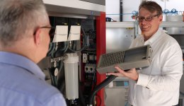 Kundengespräch Reinigungsanlage